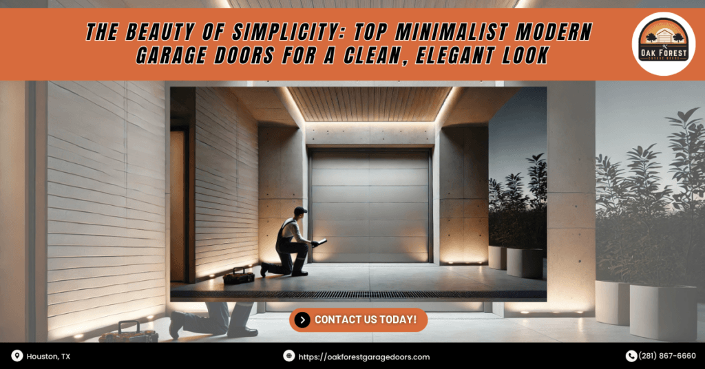 The Beauty of Simplicity: Top Minimalist Modern Garage Doors for a Clean, Elegant Look 5 Oak Forest Garage Doors 2
