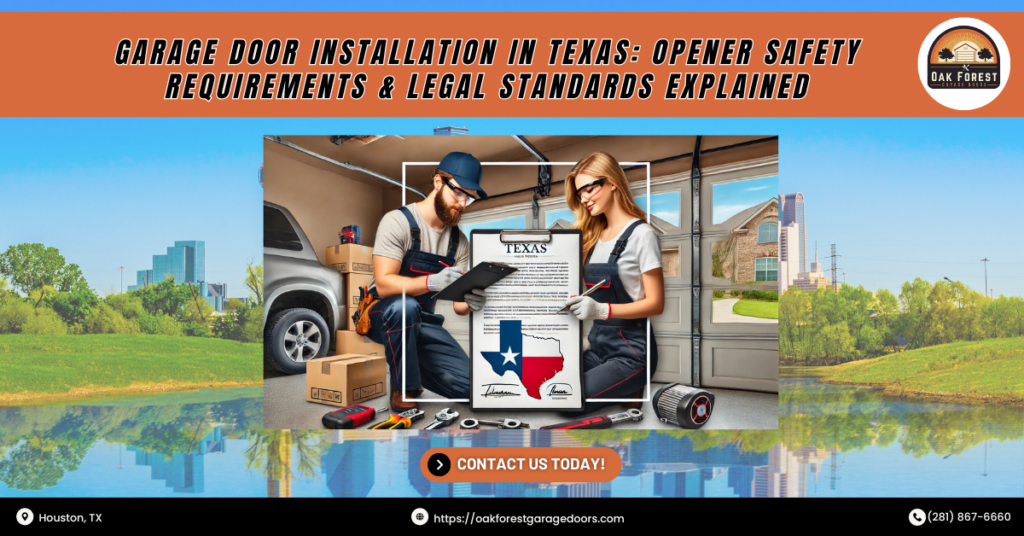 Garage Door Installation in Texas: Opener Safety Requirements & Legal Standards Explained 4 Oak Forest Garage Doors