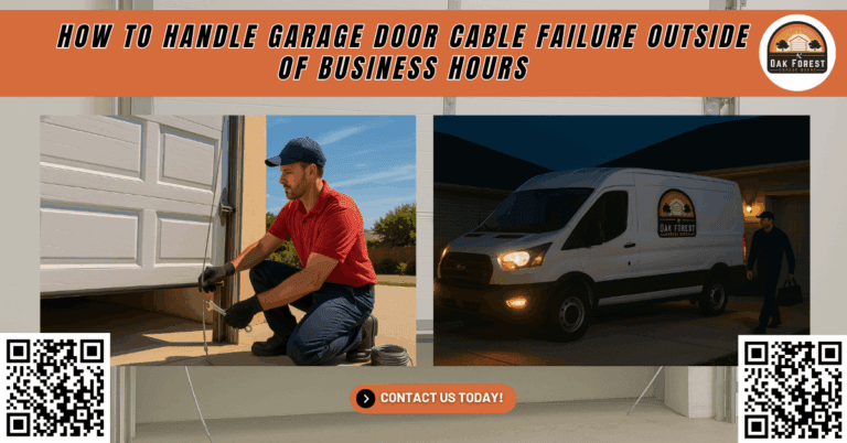 How to Handle Garage Door Cable Failure Outside of Business Hours 1 How to Handle Garage Door Cable Failure Outside of Business Hours - Oak Forest Garage Doors