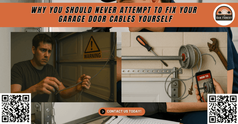 Why You Should Never Attempt to Fix Your Garage Door Cables Yourself 2 Why You Should Never Attempt to Fix Your Garage Door Cables Yourself - Oak Forest Garage Doors