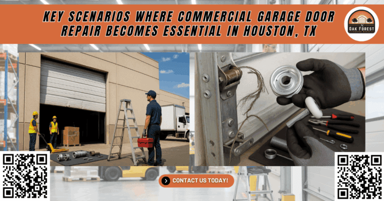 Key Scenarios Where Commercial Garage Door Repair Becomes Essential in Houston, TX - Oak Forest Garage Doors